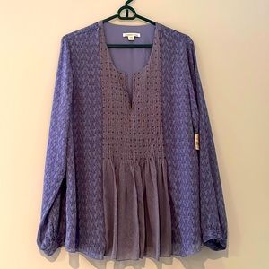 Coldwater Creek Women’s Tucked Printed Shirt